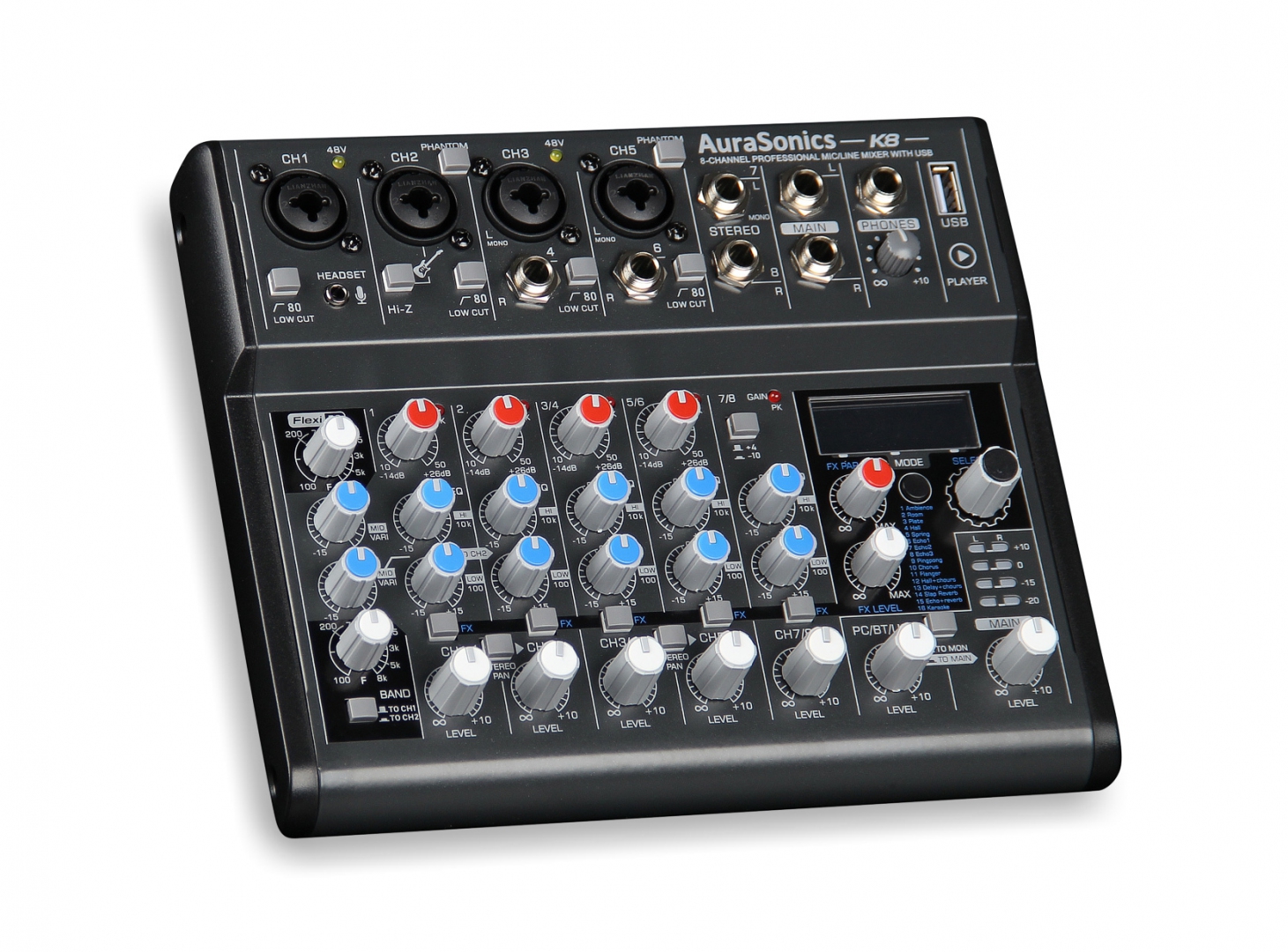 AuraSonics K8 компактный микшерный пульт в Талдоме