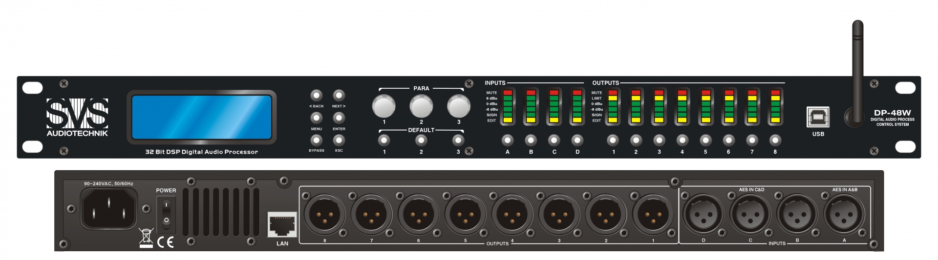 SVS Audiotechnik DP-48W Цифровой процессор: 4 входа 8 выходов в Талдоме