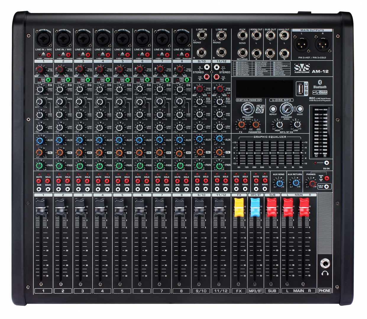 SVS Audiotechnik mixers AM-12 Микшерный пульт аналоговый, 12-канальный в Талдоме