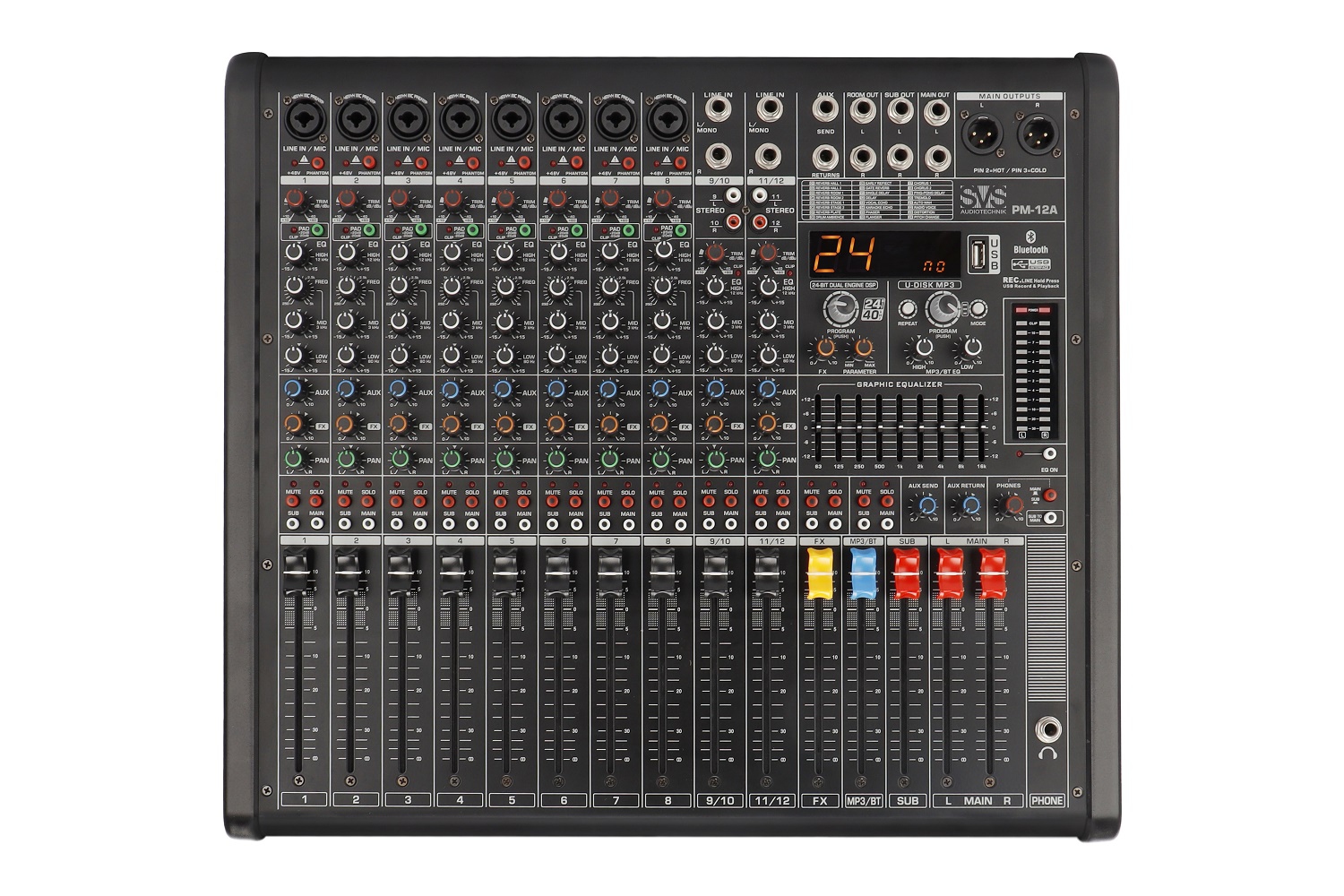 SVS Audiotechnik mixers PM-12A Активный аналоговый микшерный пульт, 12-канальный в Талдоме